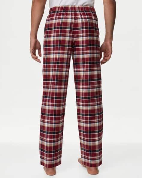 Plaid Regular Fit Mens Pyjama Bottoms H&m Buy Red Pyjamas For