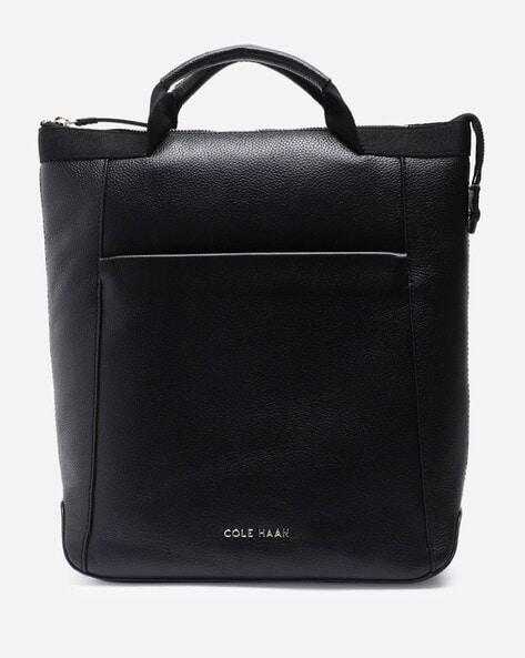 Buy Cole Haan Women Small Convertible Leather Backpack Black Color Women AJIO LUXE