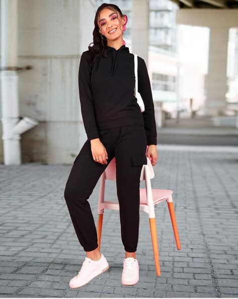 Buy Black Suit Sets for Women by POPWINGS Online | Ajio.com