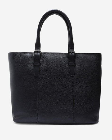 Buy Cole Haan Men Triboro Tote Bag | Black Color Men | AJIO LUXE 