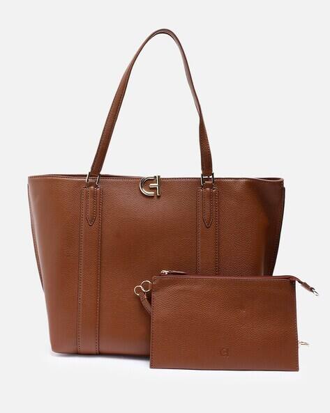 Buy Cole Haan Women Small Essential Tote Bag & Pouch Set | Tan