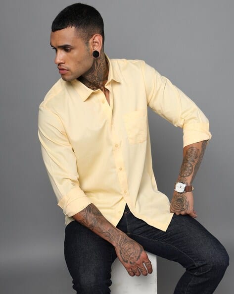 Buy Yellow Shirts for Men by INDEPENDENCE Online
