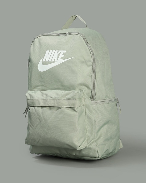 Nike grey heritage metallic logo backpack best sale