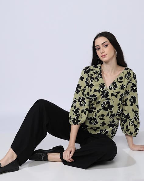 Marks & Spencer Women Floral Print Slim Fit Top