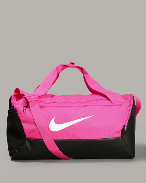 Pink and black nike duffel bag best sale