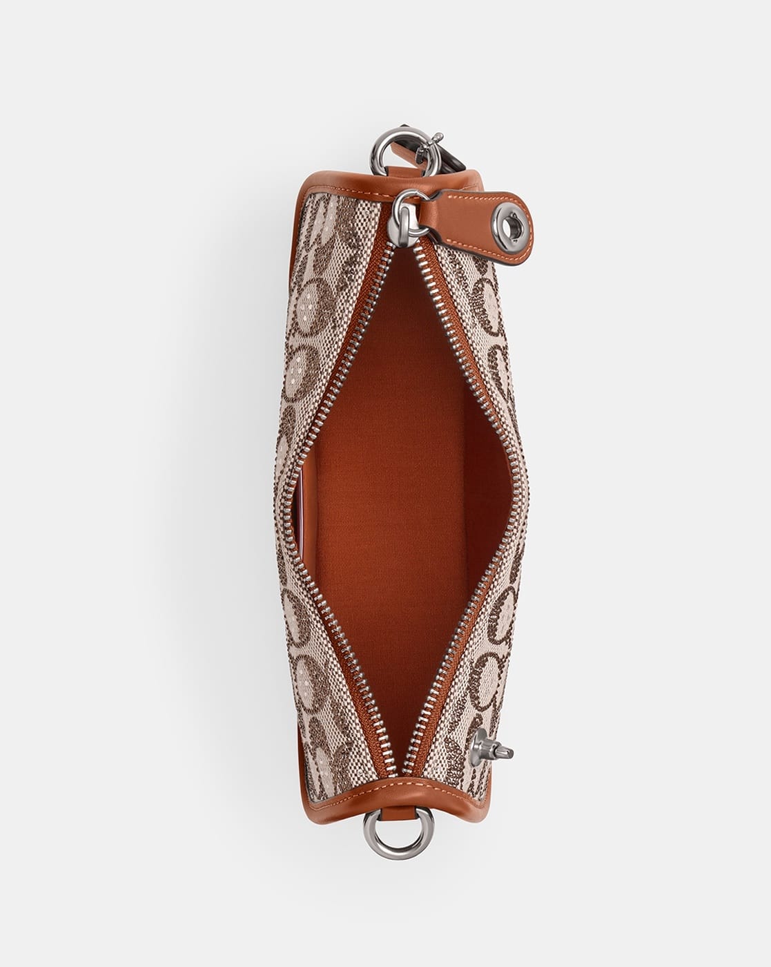 Buy Coach Swinger Crystal Signature Jacquard Bag | Brown Color