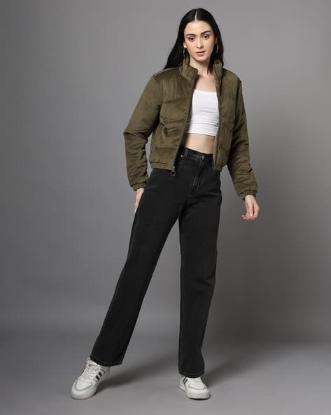 Buy Olive Green Jackets Coats for Women by Fort Collins Online