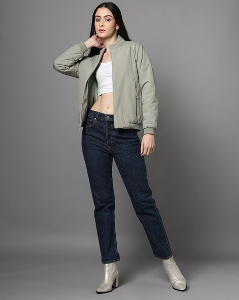 Women Regular Fit Biker Jacket