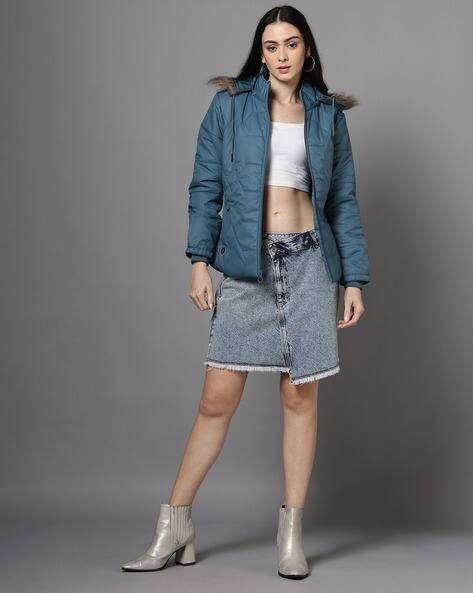 Women Quilted Hooded Jacket