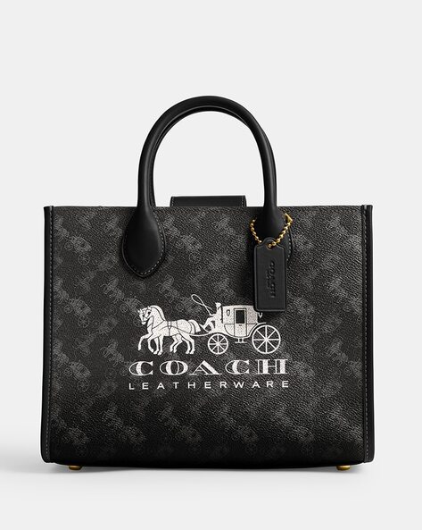 Coach outlet Horse and Carriage leather tote