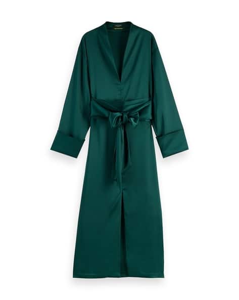 Womne Kimono Midi A-Line Dress