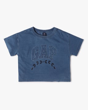 gap kids Foil Print Drop Shoulder Novelty Logo T-Shirt-picture-27