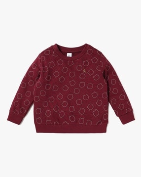 gap kids All-Over Print Ribbed Sweatshirt with Brannan Bear Motif-picture-50
