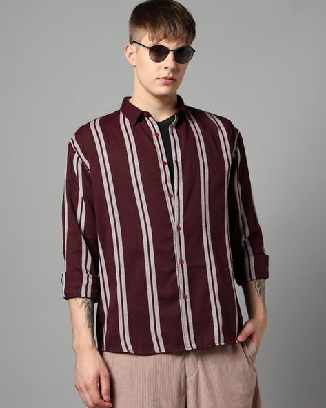 The Indian Garage Co Men Striped Relaxed Fit Shirt