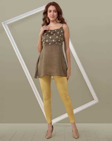 Buy Gold Leggings for Women by LYRA Online