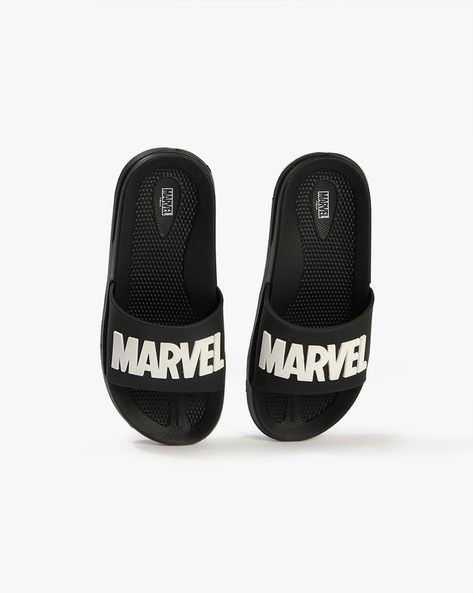 Disney Boys Marvel Print SLip-On Slides