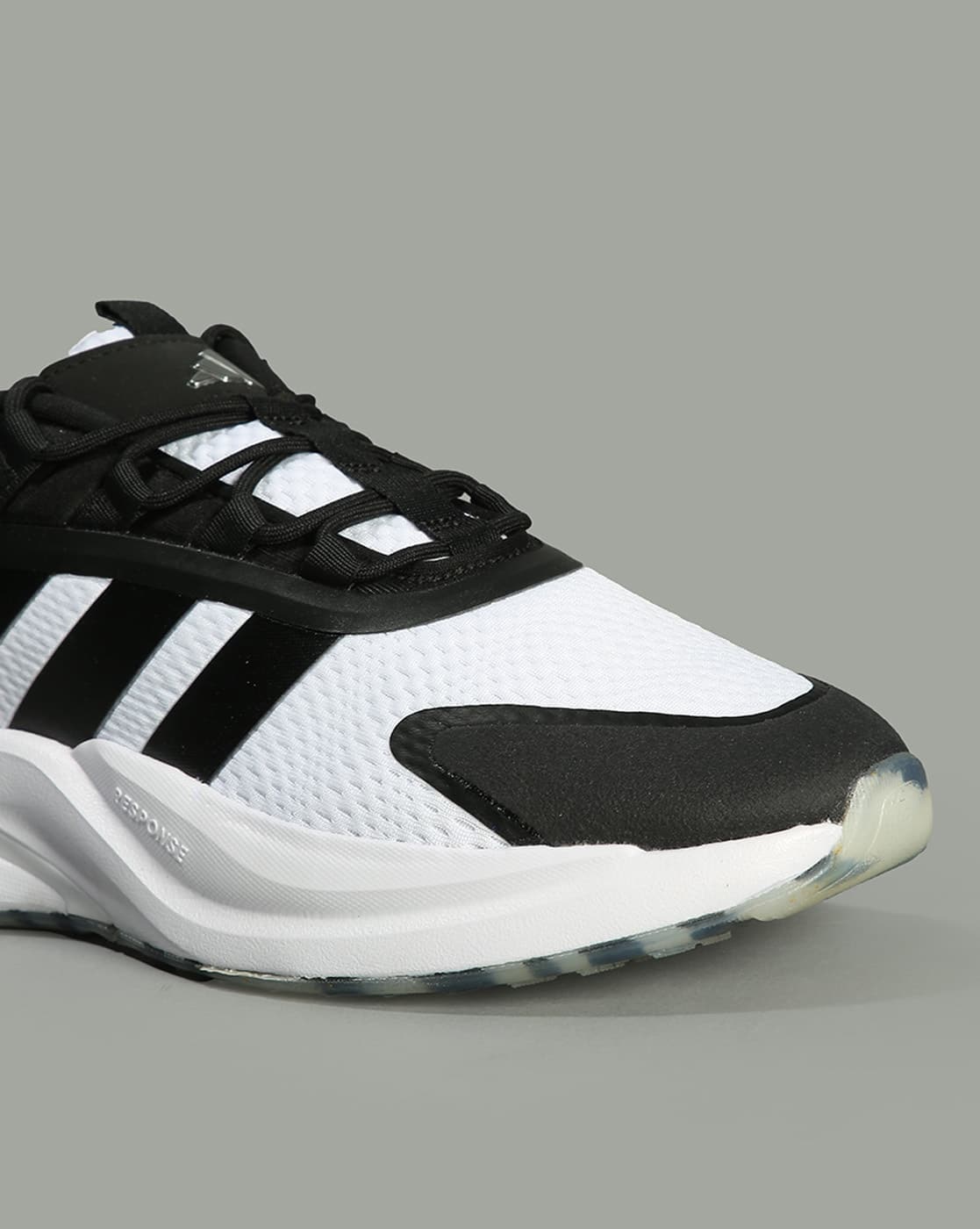 Buy ADIDAS Men Alpharesponse Lace-Up Shoes | White & Black Color