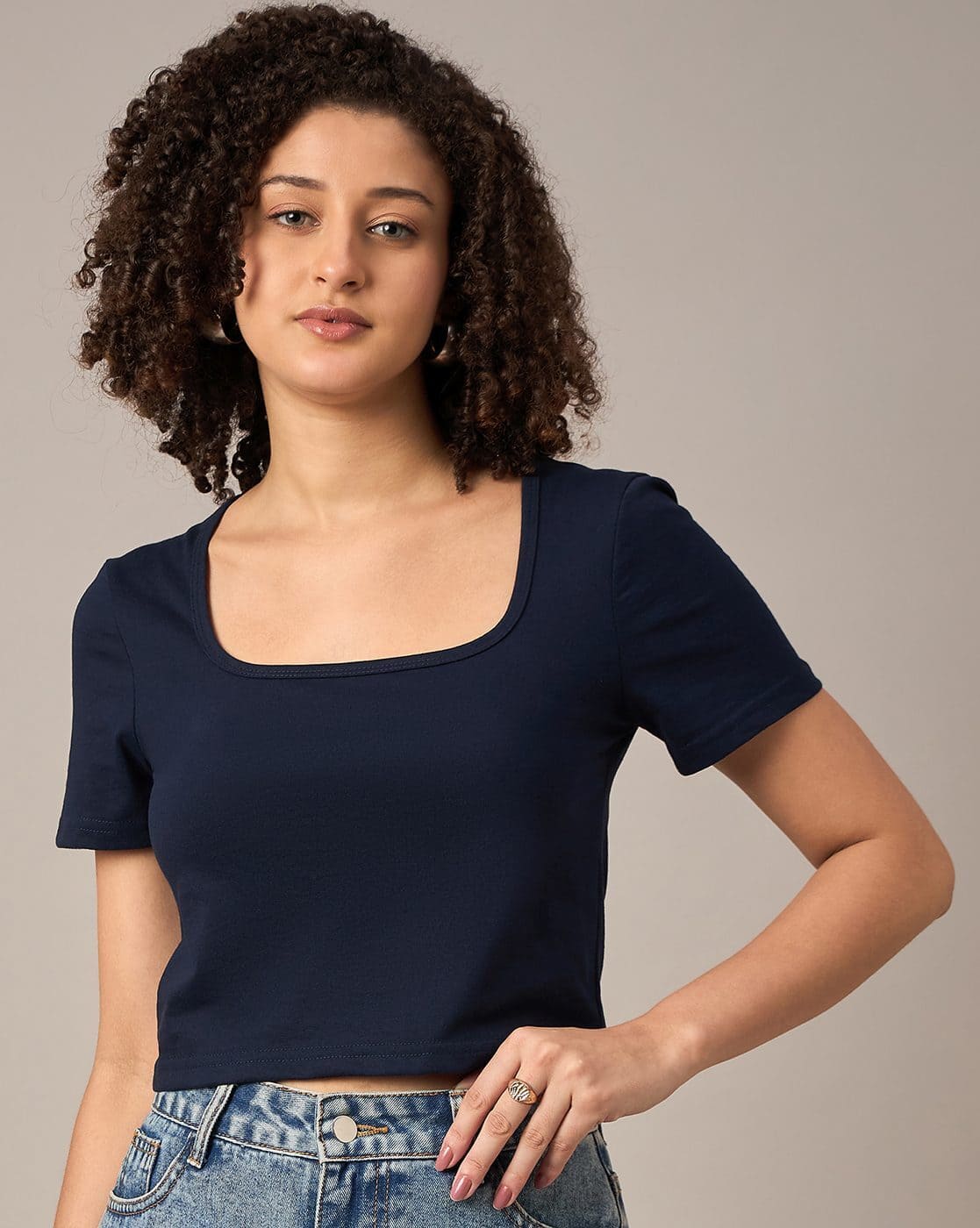 Buy Navy Tshirts for Women by Mayra Online | Ajio.com