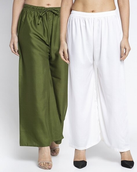 Women Pack of 2 Palazzos Price in India