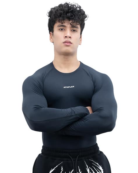 Buy Charcoal Tshirts for Men by ATHFLEX Online