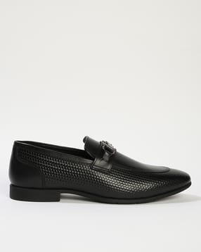 schumann premium Men Metal Accent Low-Top Slip-On Loafers-picture-24
