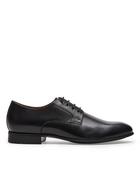 Ajio Steve Madden Black Formal Shoes Bartton Formal Dress Loafers