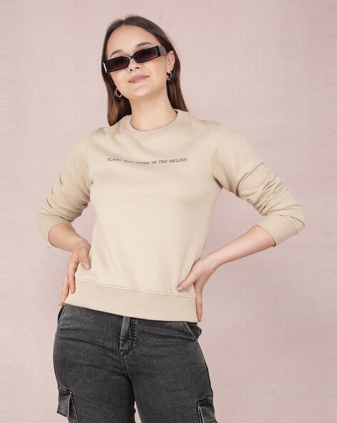 Crimsoune Club Women Self-design Sweatshirt