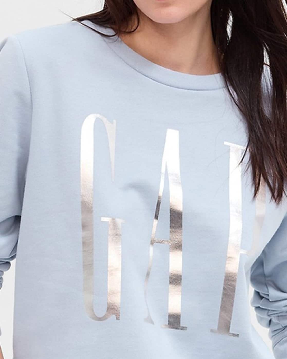 Buy Ice Blue Sweatshirt Hoodies for Women by GAP Online