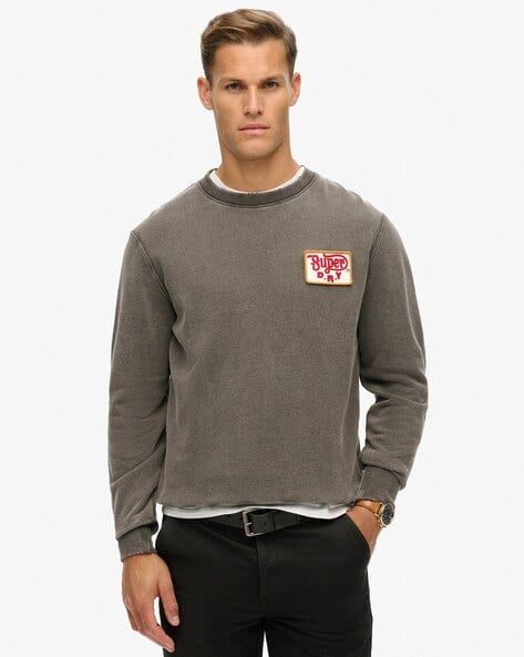 Superdry Men Superdry Crew Sweatshirt Superdry Men's Essential