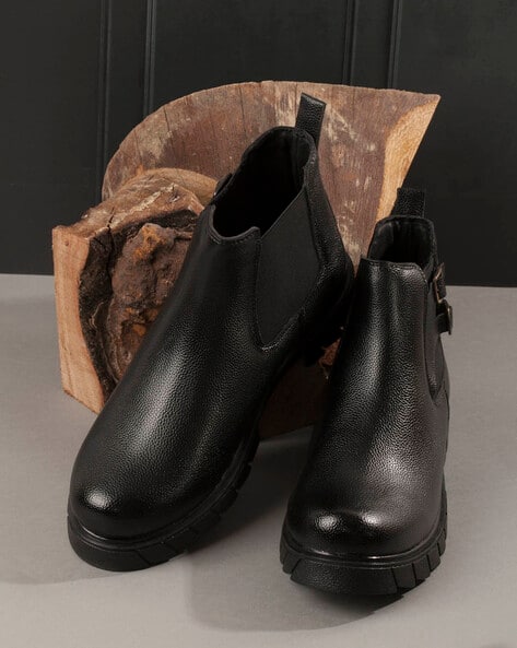 Buy Black Boots for Men by ID Online