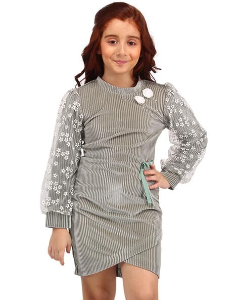 Girls Embellished Shift Dress
