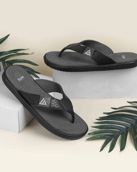 Buy Black Flip Flop Slippers for Men by Walkway Online