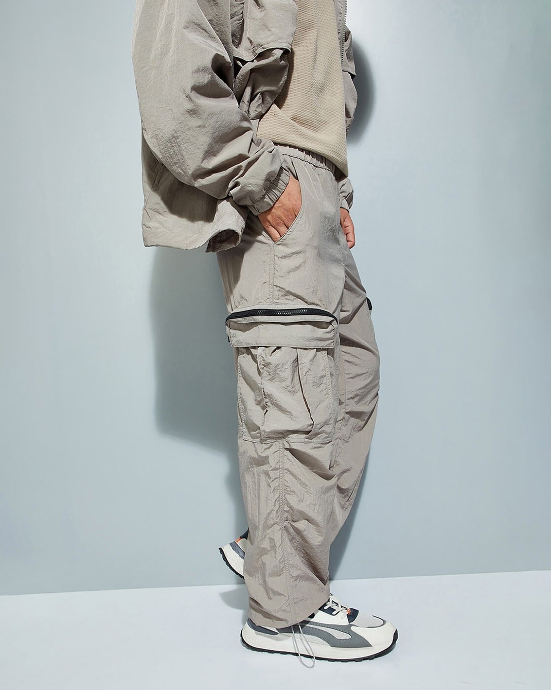 パンツ parachute center zip pants helmut lang parachute center zip pants helmut lang - メルカリ