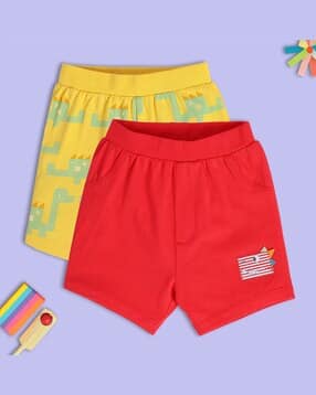 Boys Pack of 2 Printed Cotton Shorts-image-6
