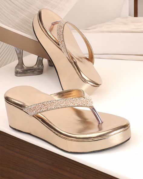 Buy ROSE GOLD Heeled Sandals for Women by LADIES FOOTWEAR
