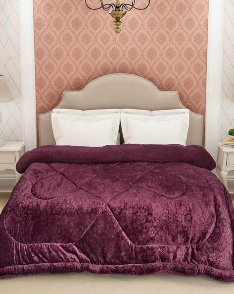 Floral Embossed Heavy Winter Double Bed Quilt