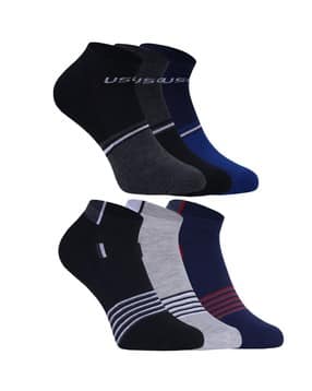 Pack of 6 Men Printed Socks-image-34