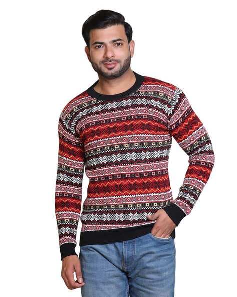 Men Self-design Cardigan