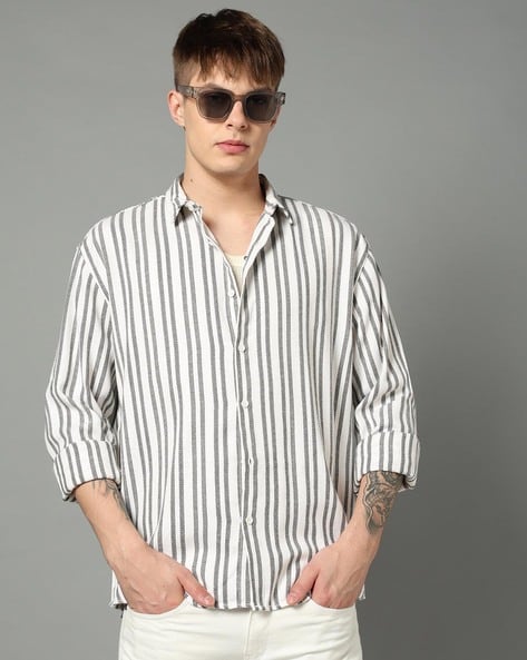 Men Striped Relaxed Fit Shirt