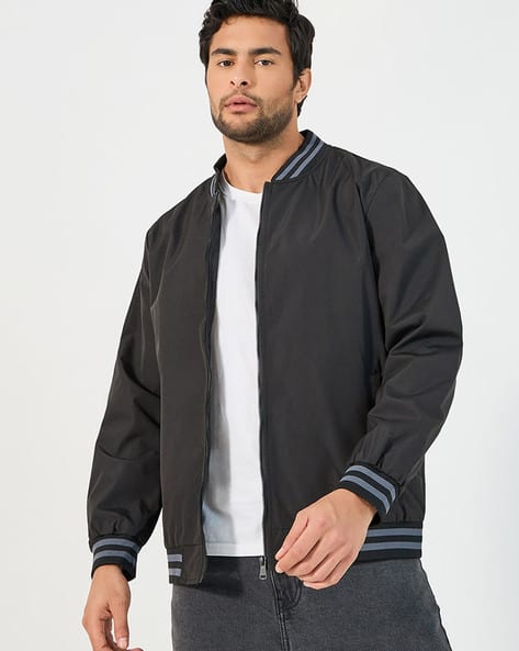 Buy Black Jackets & Coats for Men by Styli Online | Ajio.com