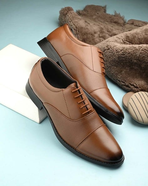 Leather Shoes New Look Office Shoes Men Formal Lace-Up Shoes With