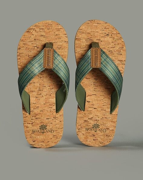 Woodland Men Thong-Strap Flip-Flops