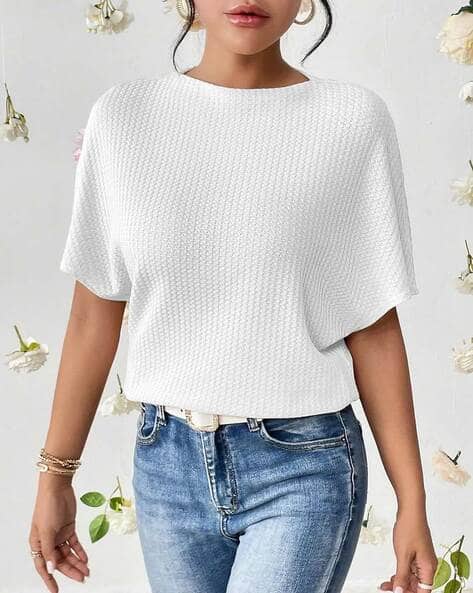 Fashion 2 Wear Women Top with Boat Neck