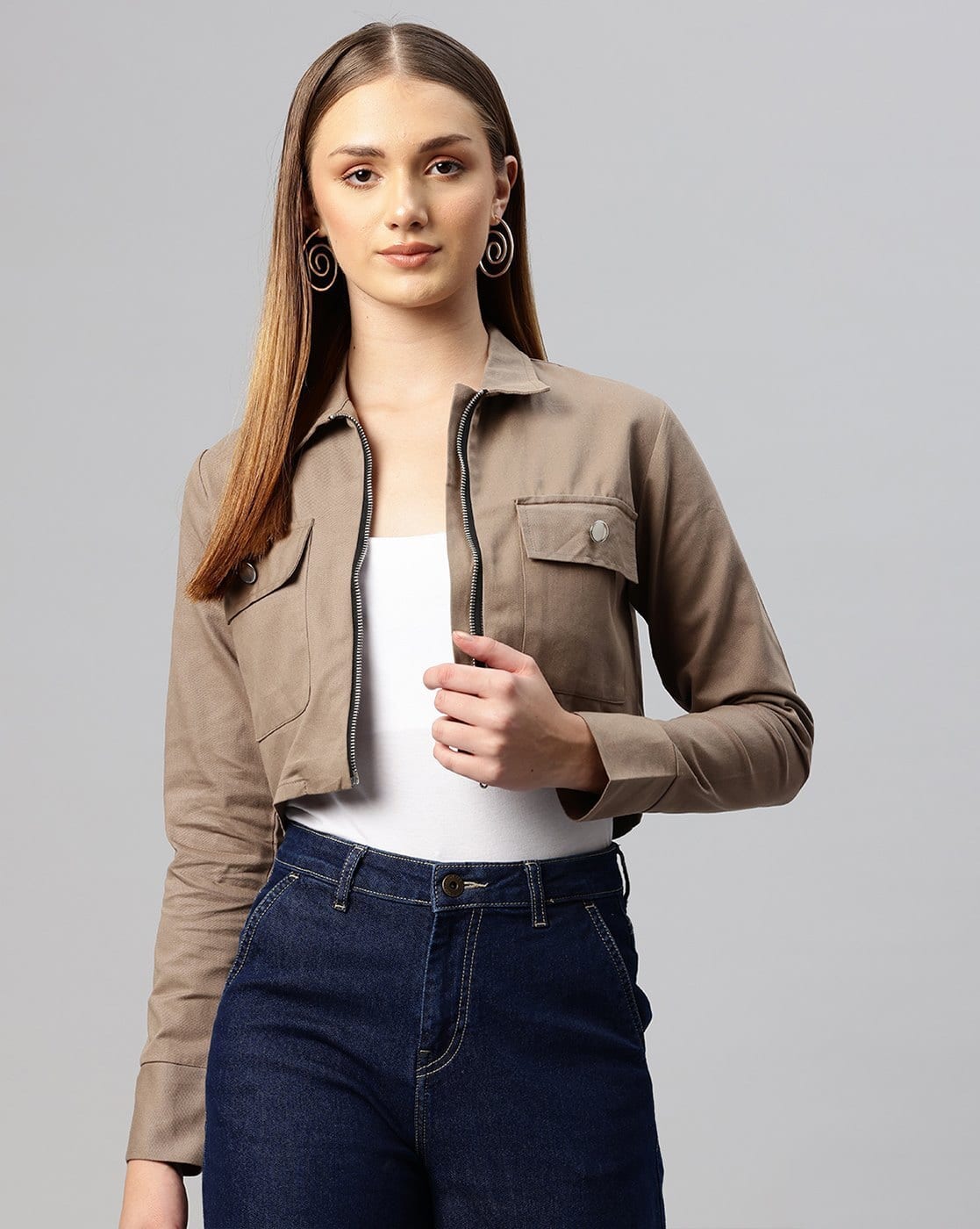 ouat 011- TAUPE CHANNEL JACKET size3 Buy SPIRIT Mens Taupe Solid