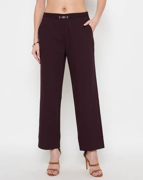 MADAME Women Straight Fit Pants