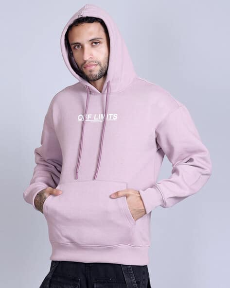 Buy MAUVE Sweatshirt Hoodies for Men by Antiloop Online