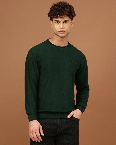 Bottle green sweatshirt mens shop