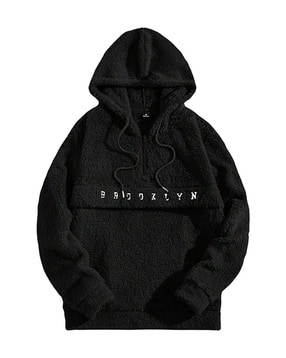 poshax Men Typographic Print Relaxed Fit Hoodie-picture-17