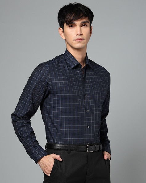 Arrow Men Checked Slim Fit Shirt