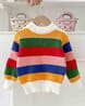 Little Surprise Box Knitted Cardigan Sweater with Pom Pom Hoodie
